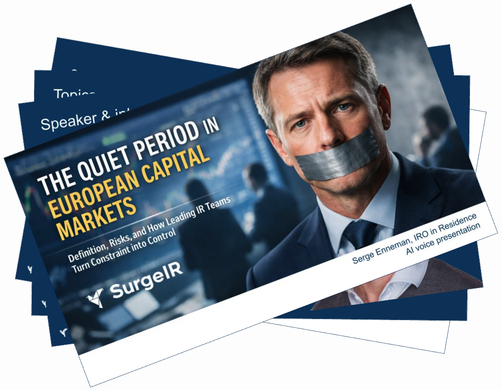 The Quiet Period in European Capital Markets